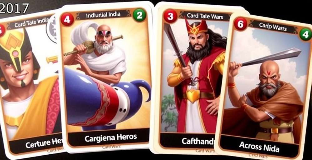Card Wars India Regional Cards showcasing different cultural heroes from across India