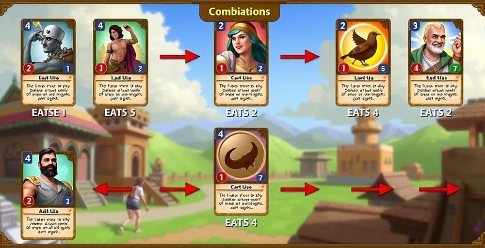 Card Wars India Strategy Guide showing various card combinations